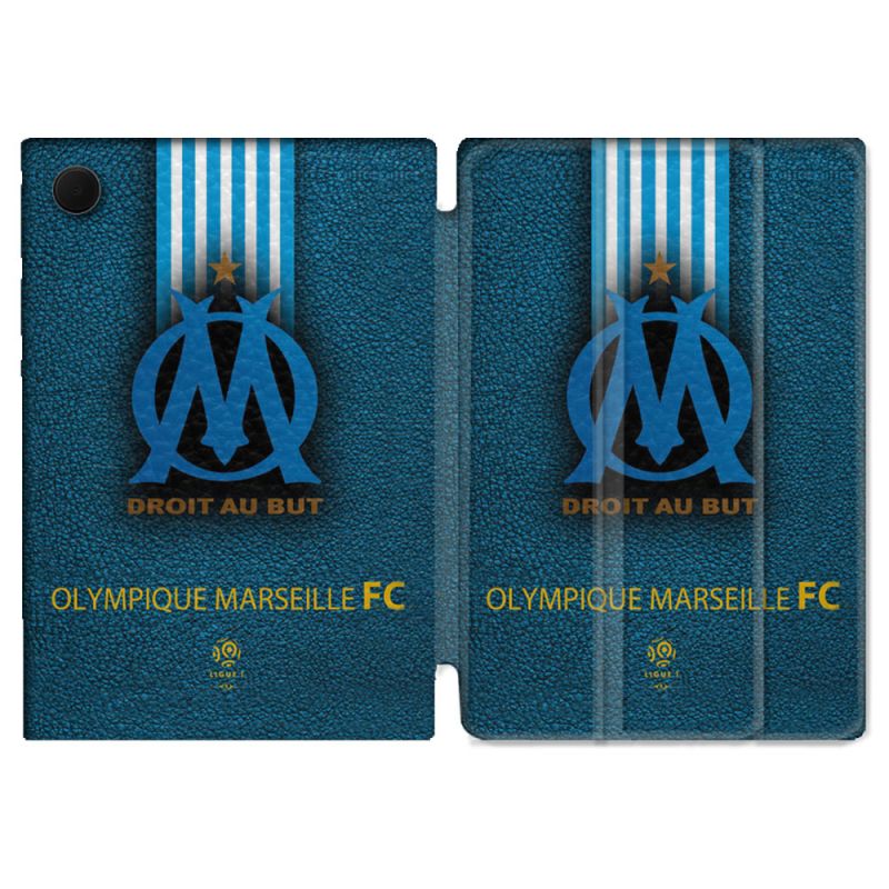 Housse Smart Cover Pour Samsung Galaxy Tab A9 Olympique Marseille OM Bande