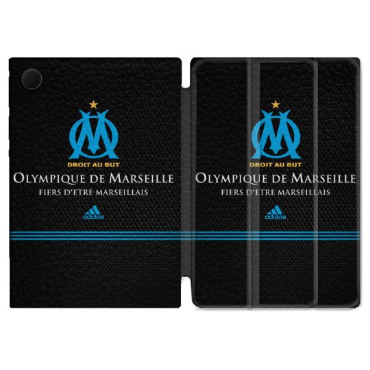 Housse Smart Cover Pour Samsung Galaxy Tab A9 Olympique Marseille OM Fier etre Marseillais