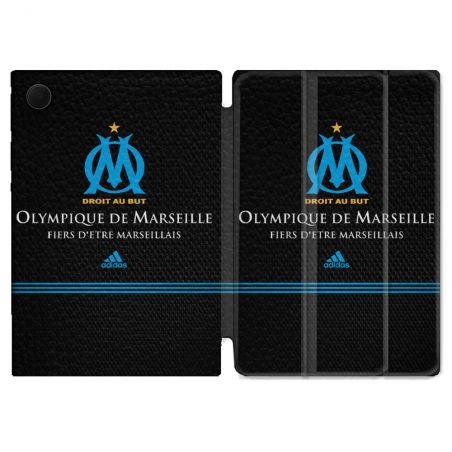 Housse Smart Cover Pour Samsung Galaxy Tab A9 Olympique Marseille OM Fier etre Marseillais