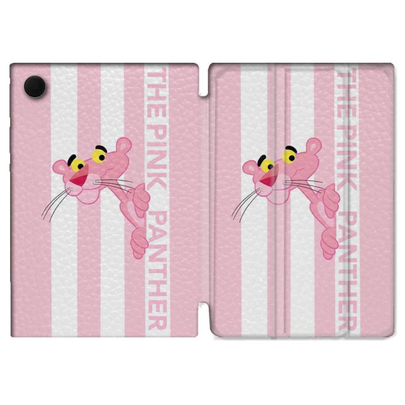 Housse Smart Cover Pour Samsung Galaxy Tab A9 Panthere Rose