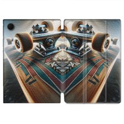 Housse Smart Cover Pour Samsung Galaxy Tab A9 Planche Skate