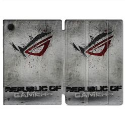 Housse Smart Cover Pour Samsung Galaxy Tab A9 Plus ROG Gris