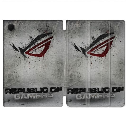 Housse Smart Cover Pour Samsung Galaxy Tab A9 Plus ROG Gris