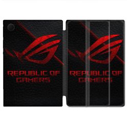 Housse Smart Cover Pour Samsung Galaxy Tab A9 Plus ROG Rouge