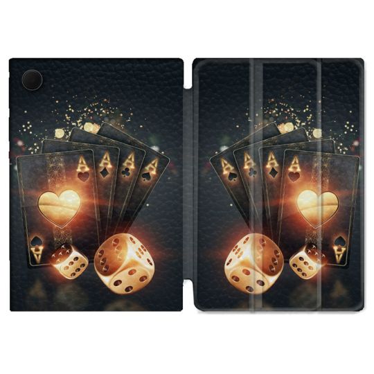 Housse Smart Cover Pour Samsung Galaxy Tab A9 Poker Des