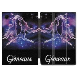 Housse Smart Cover Pour Samsung Galaxy Tab A9 Plus Signe Zodiaque 2 Gémeaux