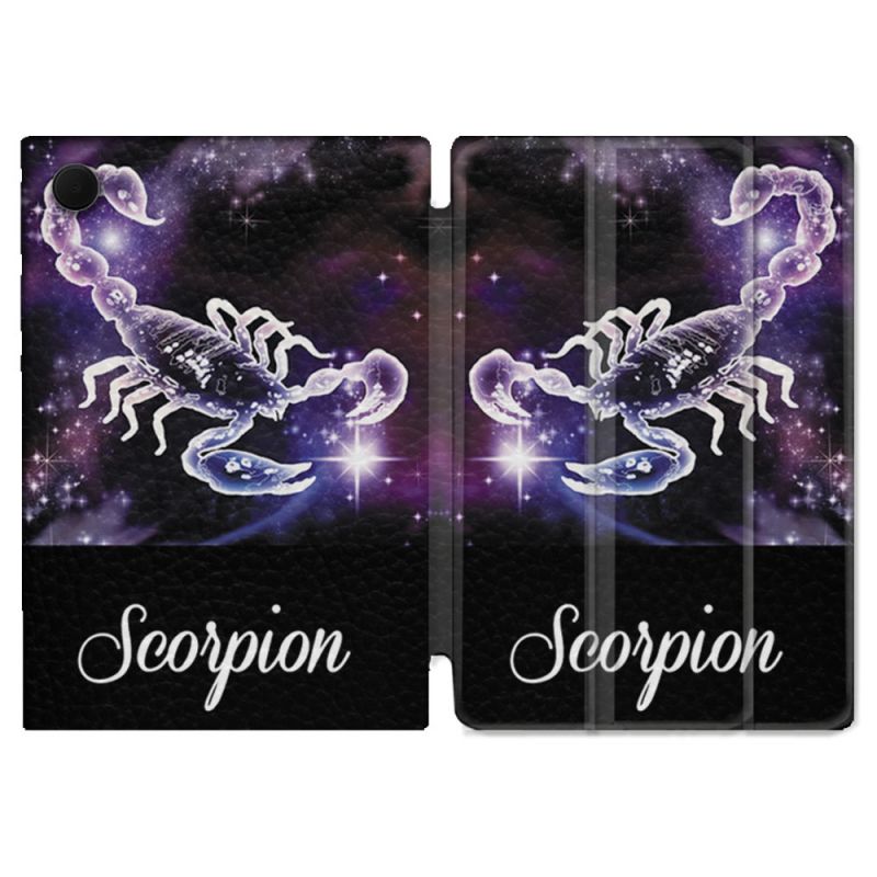Housse Smart Cover Pour Samsung Galaxy Tab A9 Plus Signe Zodiaque 2 Scorpion