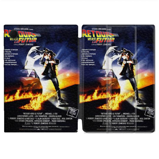 Housse Smart Cover Pour Samsung Galaxy Tab A9 Retour Vers Le Futur Affiche