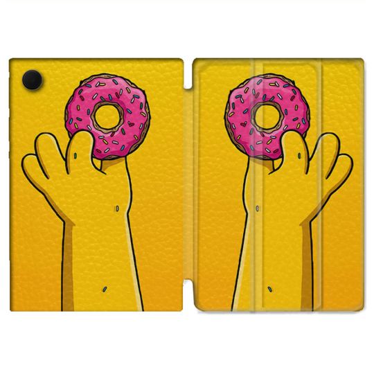 Housse Smart Cover Pour Samsung Galaxy Tab A9 Plus Simpson Donuts