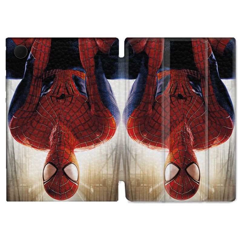 Housse Smart Cover Pour Samsung Galaxy Tab A9 Plus Spiderman Invers