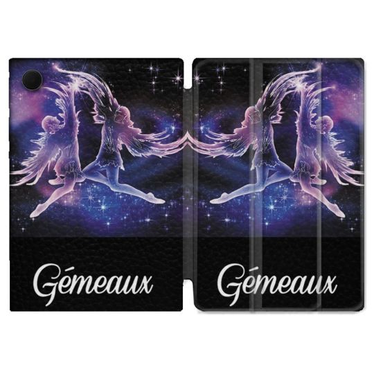 Housse Smart Cover Pour Samsung Galaxy Tab A9 Signe Zodiaque 2 Gémeaux