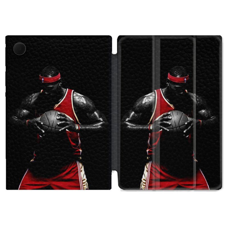 Housse Smart Cover Pour Samsung Galaxy Tab A9 Plus Sport Basketeur