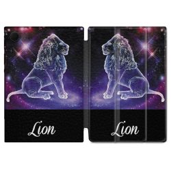 Housse Smart Cover Pour Samsung Galaxy Tab A9 Signe Zodiaque 2 Lion