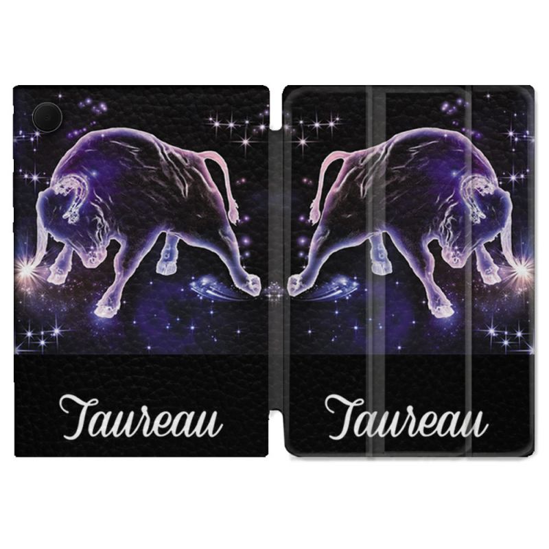 Housse Smart Cover Pour Samsung Galaxy Tab A9 Signe Zodiaque 2 Taureau
