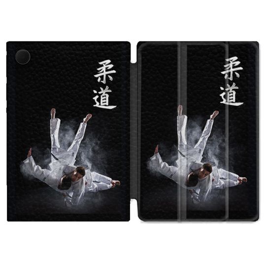 Housse Smart Cover Pour Samsung Galaxy Tab A9 Plus Sport Judo Noir
