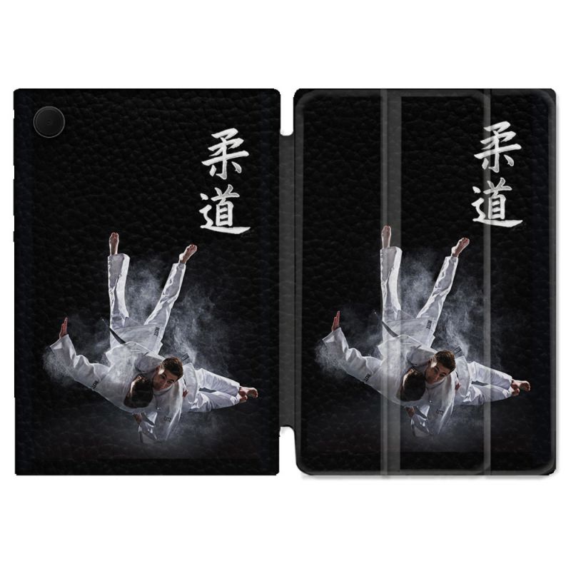 Housse Smart Cover Pour Samsung Galaxy Tab A9 Plus Sport Judo Noir