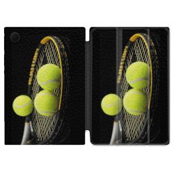Housse Smart Cover Pour Samsung Galaxy Tab A9 Plus Sport Tennis Balls