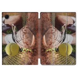 Housse Smart Cover Pour Samsung Galaxy Tab A9 Sport Tennis Glissade