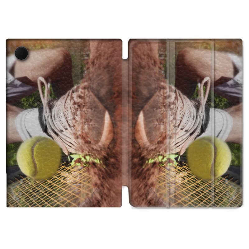 Housse Smart Cover Pour Samsung Galaxy Tab A9 Sport Tennis Glissade
