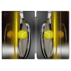 Housse Smart Cover Pour Samsung Galaxy Tab A9 Sport Tennis Reflet