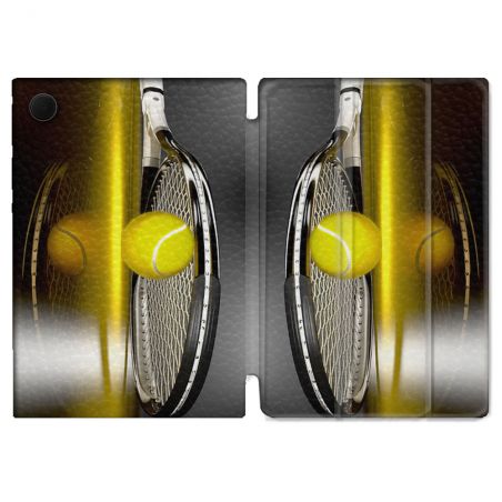 Housse Smart Cover Pour Samsung Galaxy Tab A9 Sport Tennis Reflet
