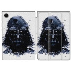 Housse Smart Cover Pour Samsung Galaxy Tab A9 Star Wars - Dark Vador Blanc