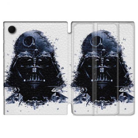 Housse Smart Cover Pour Samsung Galaxy Tab A9 Star Wars - Dark Vador Blanc