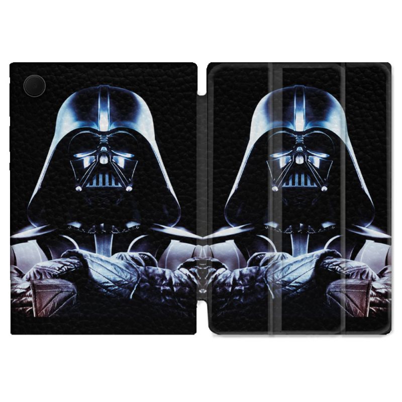 Housse Smart Cover Pour Samsung Galaxy Tab A9 Star Wars - Dark Vador Noir