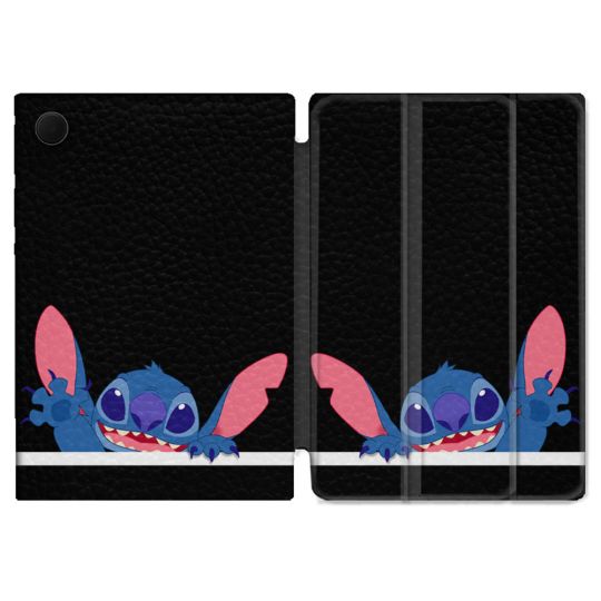 Housse Smart Cover Pour Samsung Galaxy Tab A9 Plus Stitch Noir