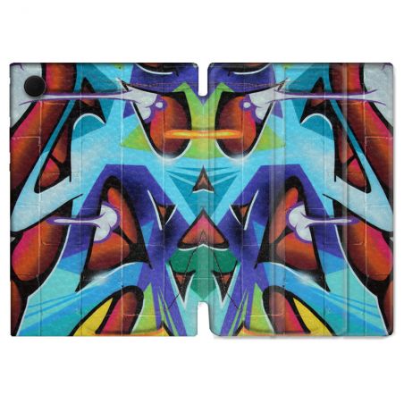 Housse Smart Cover Pour Samsung Galaxy Tab A9 Plus Street Art Graf Color