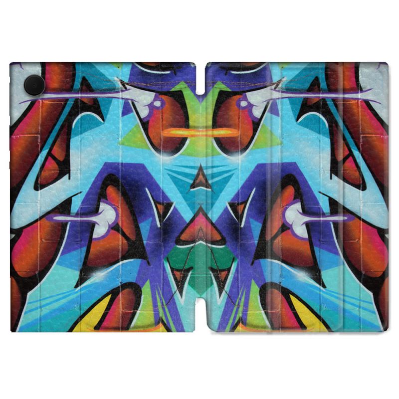 Housse Smart Cover Pour Samsung Galaxy Tab A9 Plus Street Art Graf Color
