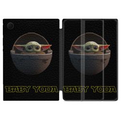 Housse Smart Cover Pour Samsung Galaxy Tab A9 Star Wars - Yoda bebe noir