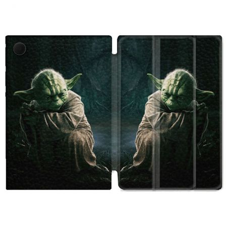 Housse Smart Cover Pour Samsung Galaxy Tab A9 Star Wars - Yoda sombre