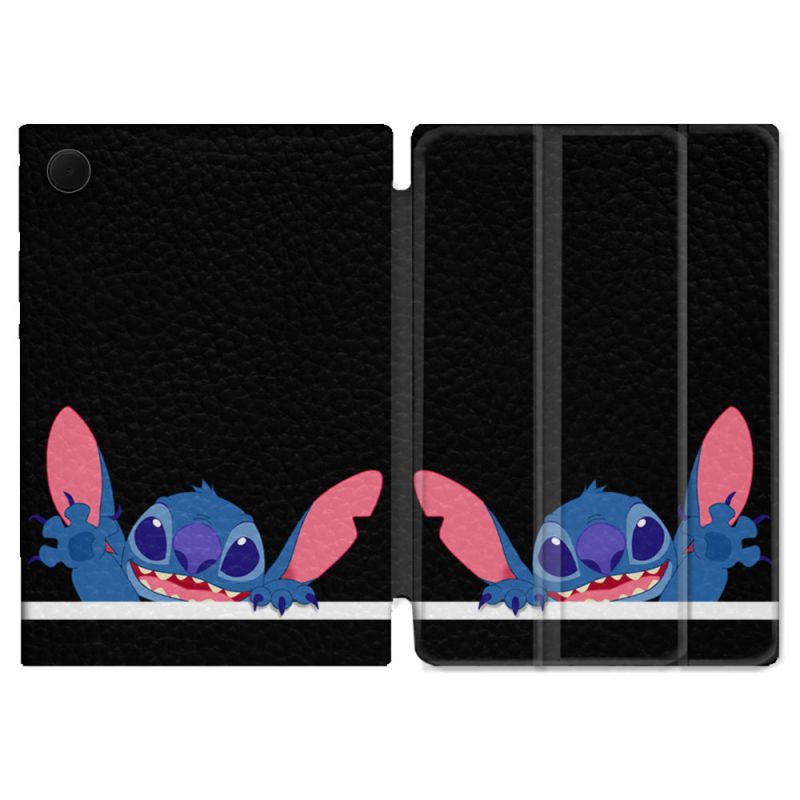 Housse Smart Cover Pour Samsung Galaxy Tab A9 Stitch Noir