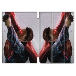 Housse Smart Cover Pour Samsung Galaxy Tab A9 Superman Laser