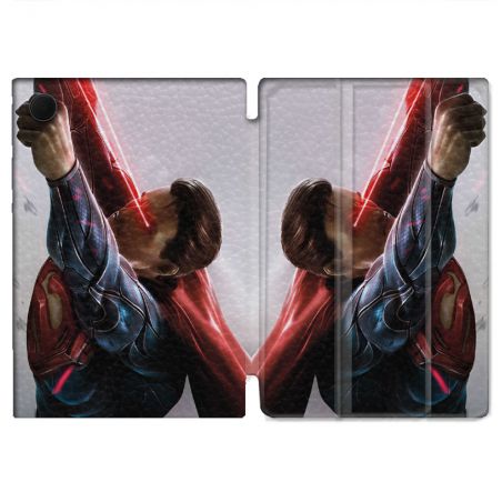 Housse Smart Cover Pour Samsung Galaxy Tab A9 Superman Laser