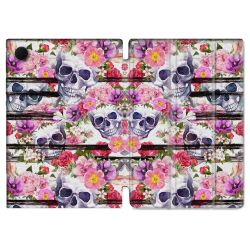 Housse Smart Cover Pour Samsung Galaxy Tab A9 Plus Tete de Mort Pattern