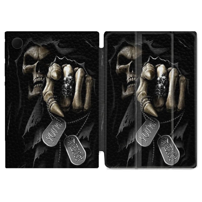 Housse Smart Cover Pour Samsung Galaxy Tab A9 Tete de Mort Your Next
