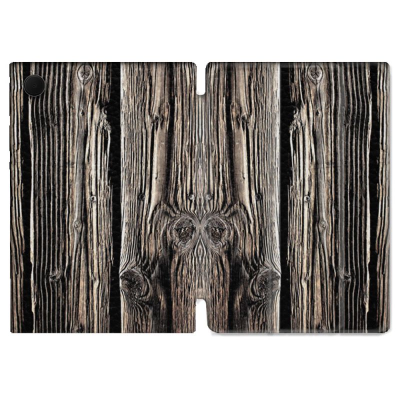 Housse Smart Cover Pour Samsung Galaxy Tab A9 Plus Texture Bois