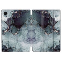 Housse Smart Cover Pour Samsung Galaxy Tab A9 Texture Marbre Gris