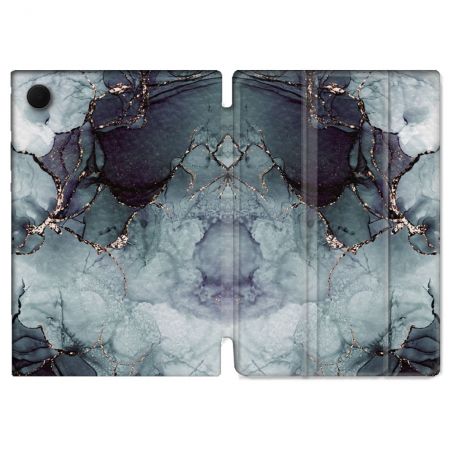 Housse Smart Cover Pour Samsung Galaxy Tab A9 Plus Texture Marbre Gris
