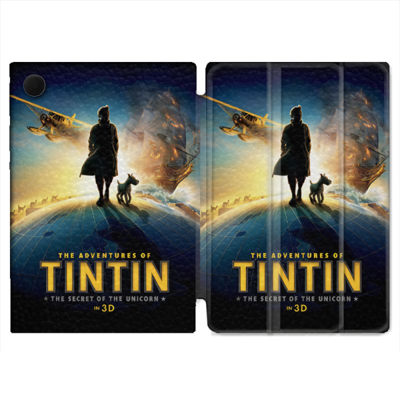 Housse Smart Cover Pour Samsung Galaxy Tab A9 Tintin Affiche