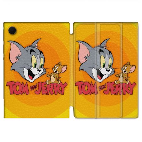 Housse Smart Cover Pour Samsung Galaxy Tab A9 Tom Jerry