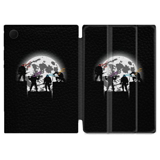 Housse Smart Cover Pour Samsung Galaxy Tab A9 Tortue Ninja Ombre