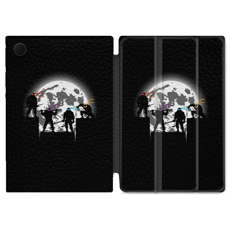 Housse Smart Cover Pour Samsung Galaxy Tab A9 Tortue Ninja Ombre