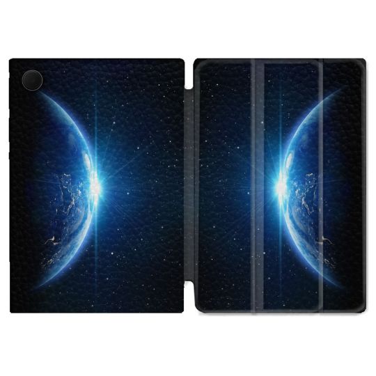 Housse Smart Cover Pour Samsung Galaxy Tab A9 Univers Planete Terre