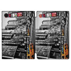 Housse Smart Cover Pour Samsung Galaxy Tab A9 Voyage Amerique USA New York Taxi