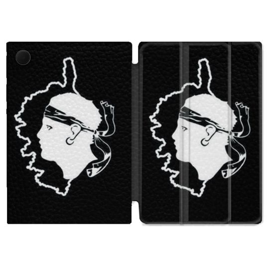 Housse Smart Cover Pour Samsung Galaxy Tab A9 Voyage Corse Noir