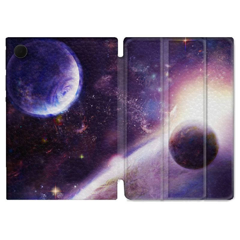 Housse Smart Cover Pour Samsung Galaxy Tab A9 Plus Univers Planete Stellaire