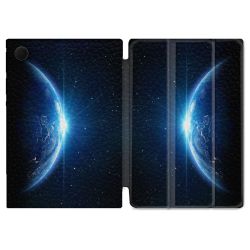 Housse Smart Cover Pour Samsung Galaxy Tab A9 Plus Univers Planete Terre